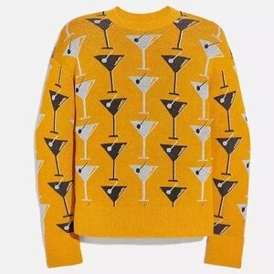 Coach martini knit sweater